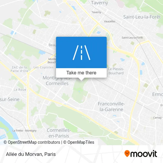 Allée du Morvan map