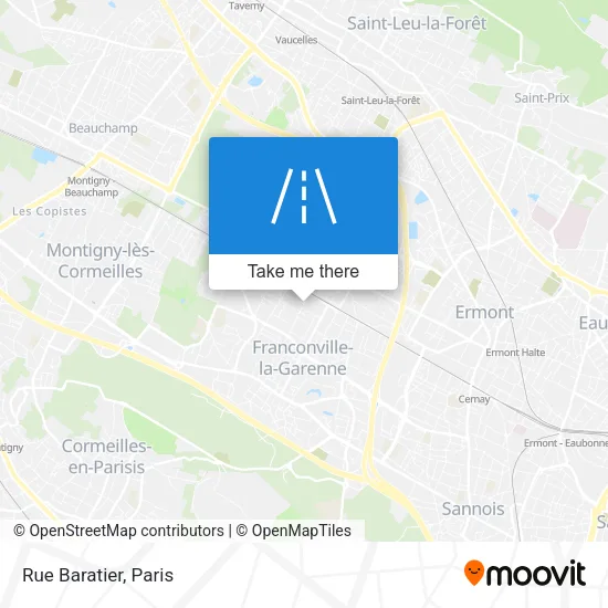Rue Baratier map