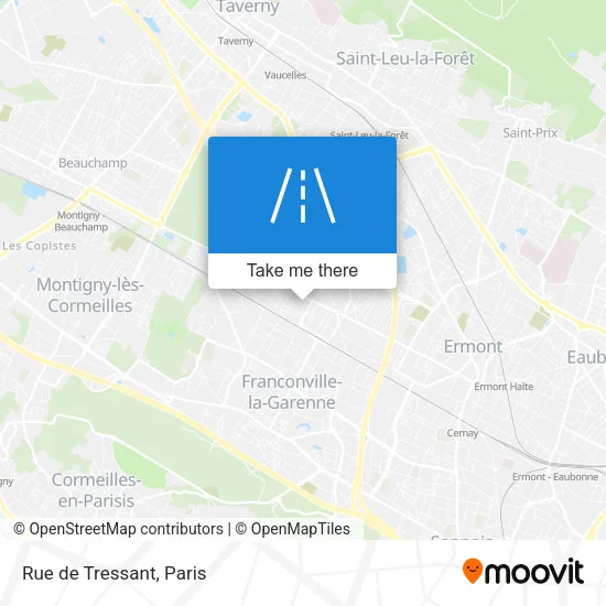 Rue de Tressant map
