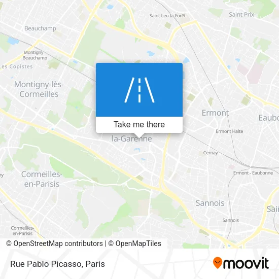 Rue Pablo Picasso map