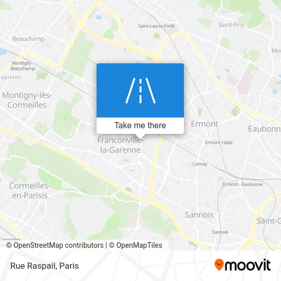 Rue Raspail map