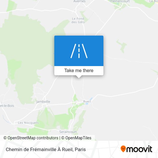 Chemin de Frémainville À Rueil map