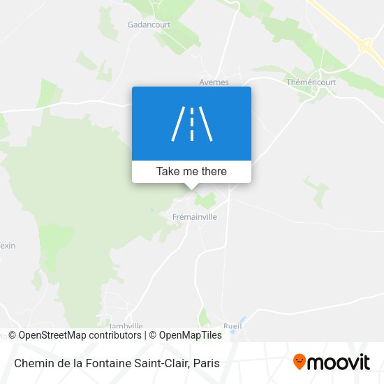 Chemin de la Fontaine Saint-Clair map