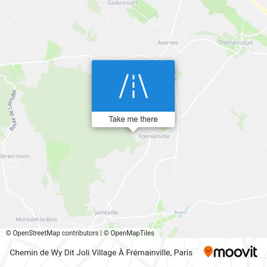 Chemin de Wy Dit Joli Village À Frémainville map