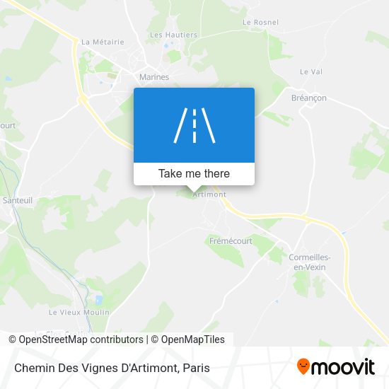 Chemin Des Vignes D'Artimont map