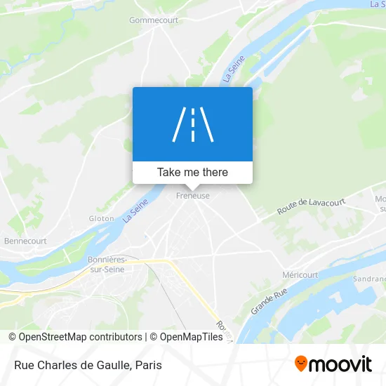Rue Charles de Gaulle map