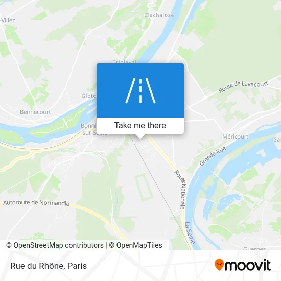 Rue du Rhône map