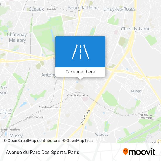 Avenue du Parc Des Sports map