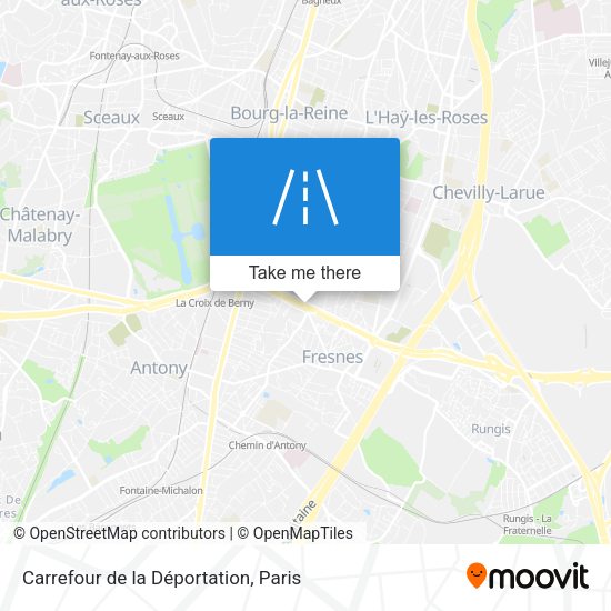 Carrefour de la Déportation map