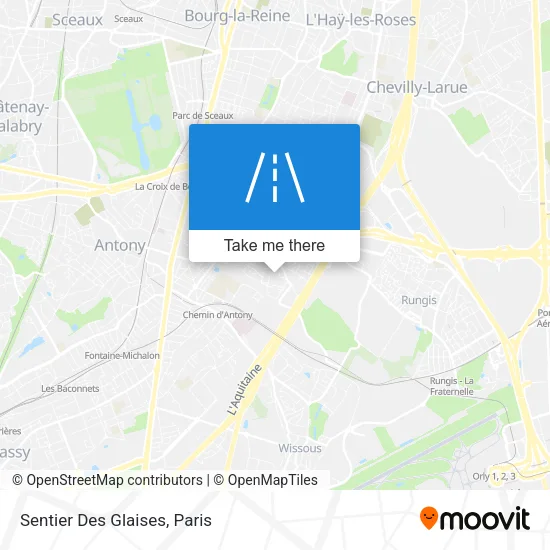 Sentier Des Glaises map