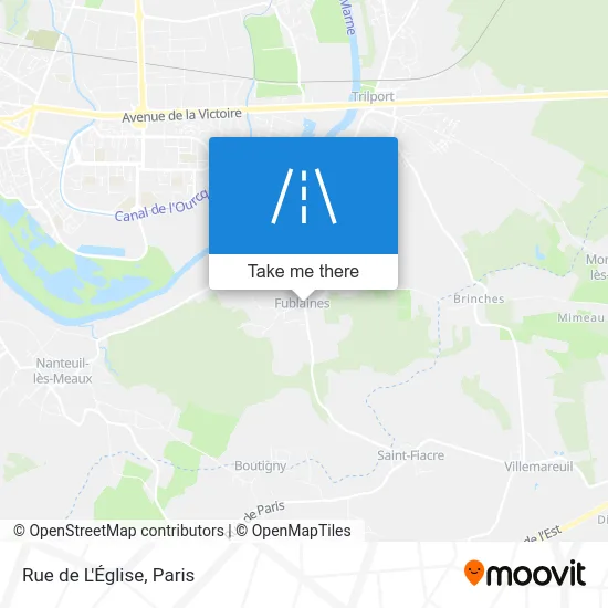 Rue de L'Église map