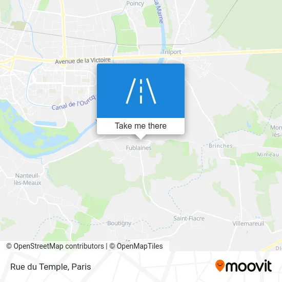 Mapa Rue du Temple