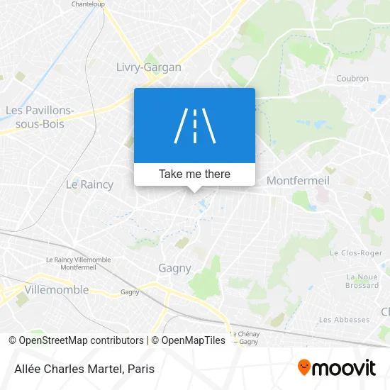 Allée Charles Martel map