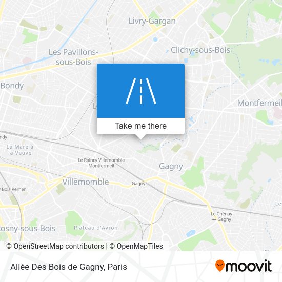 Allée Des Bois de Gagny map