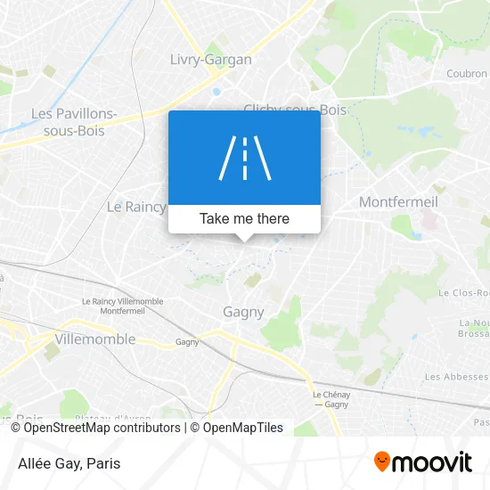 Allée Gay map