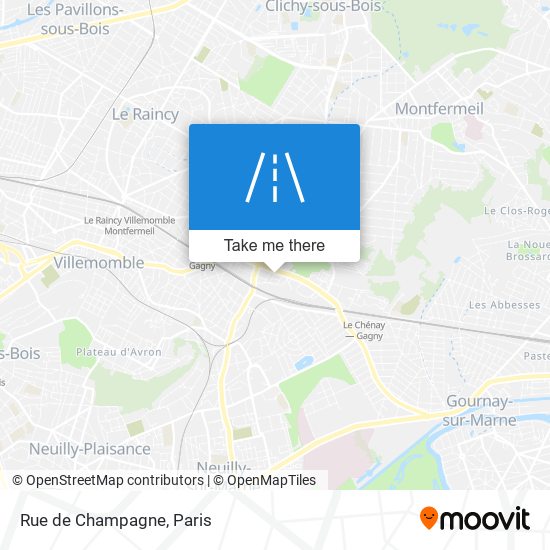 Rue de Champagne map