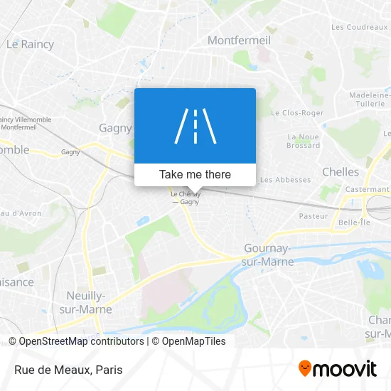 Rue de Meaux map