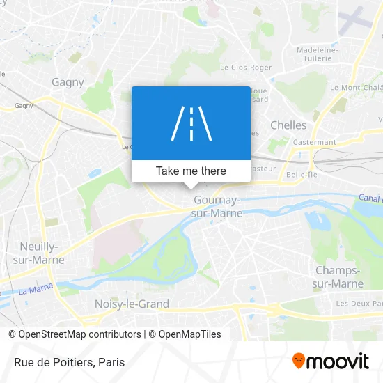 Rue de Poitiers map