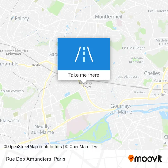 Rue Des Amandiers map