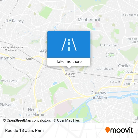 Rue du 18 Juin map