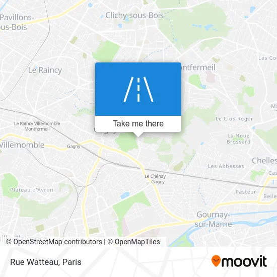 Rue Watteau map