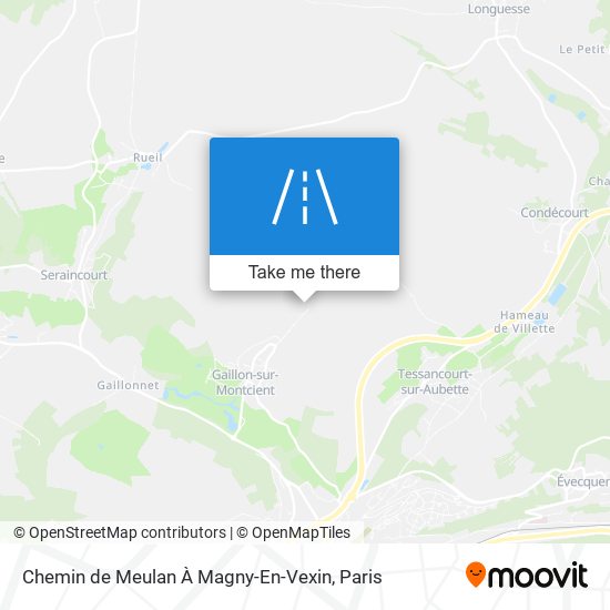 Chemin De Meulan À Magny-En-Vexin map