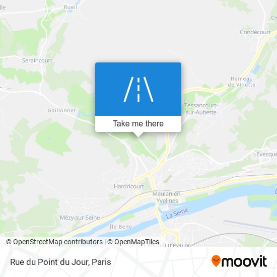 Mapa Rue du Point du Jour