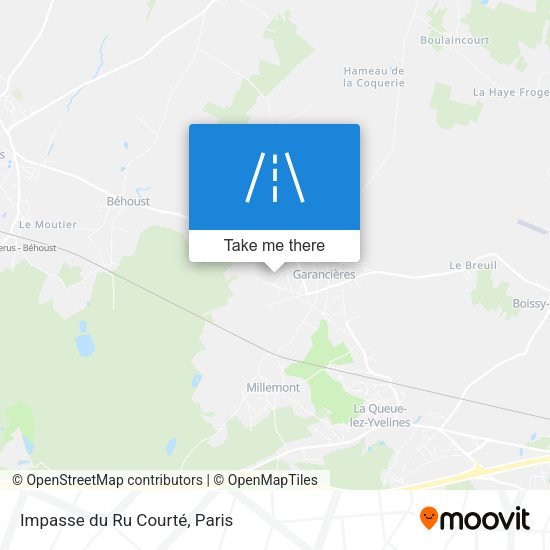 Impasse du Ru Courté map