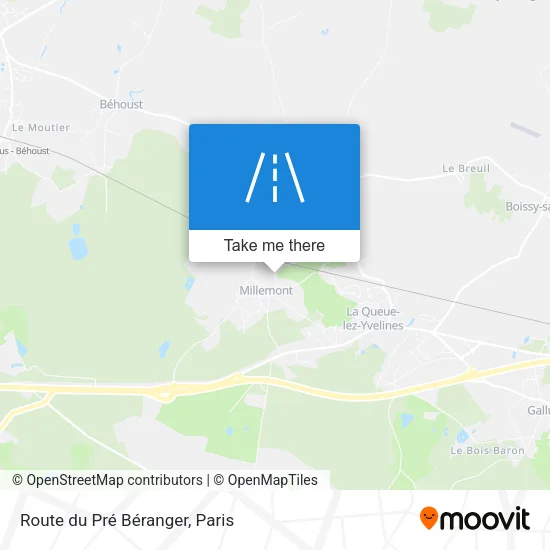 Route du Pré Béranger map