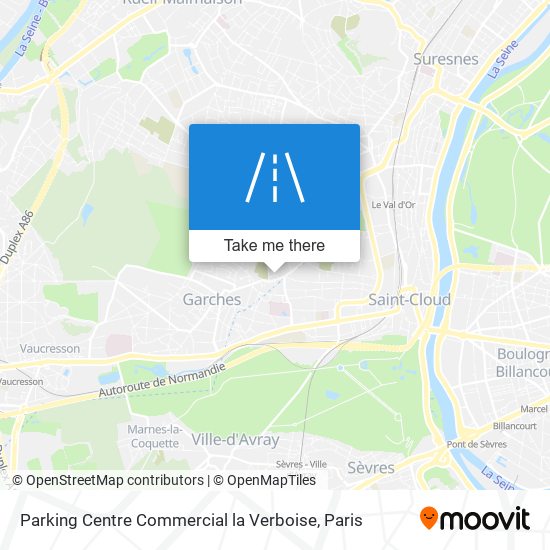 Parking Centre Commercial la Verboise map