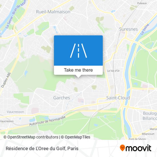 Résidence de L'Oree du Golf map