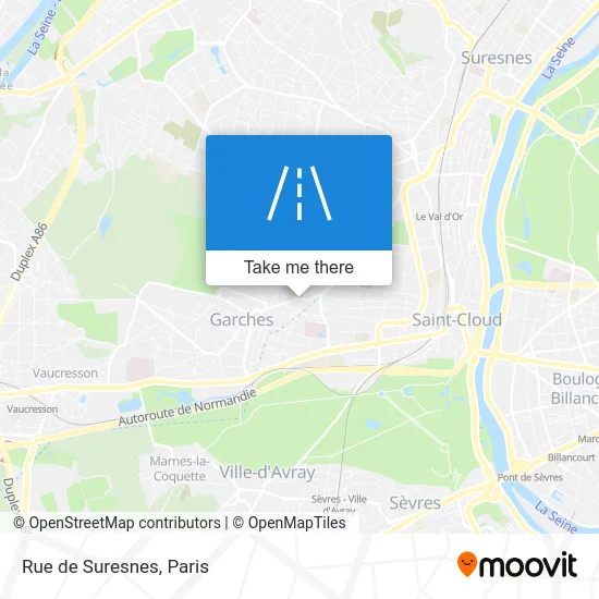 Rue de Suresnes map