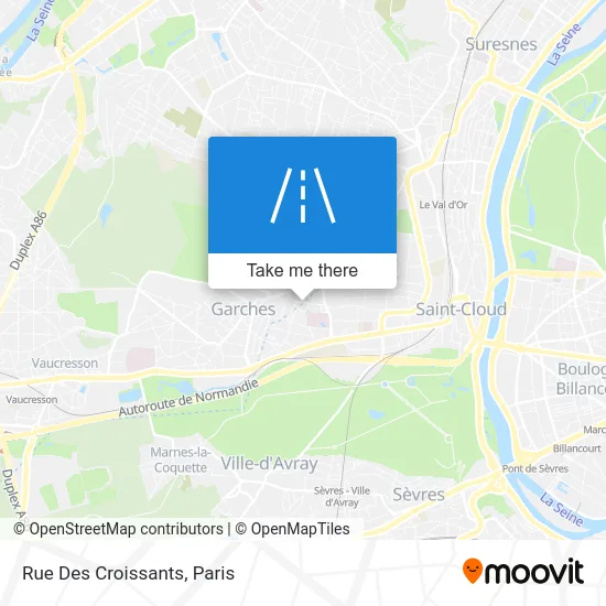 Rue Des Croissants map