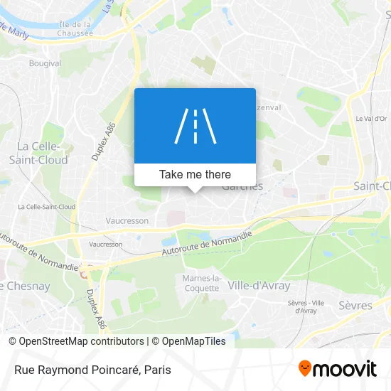 Rue Raymond Poincaré map