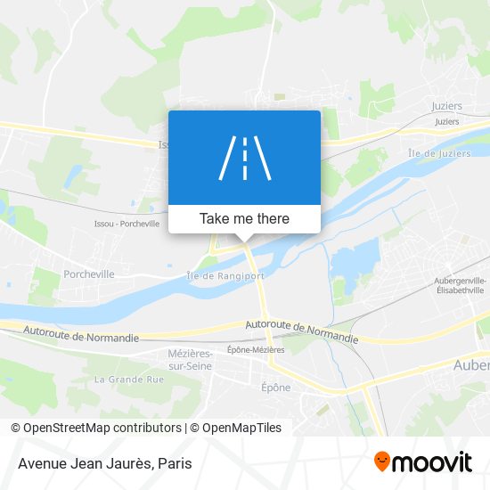 Mapa Avenue Jean Jaurès