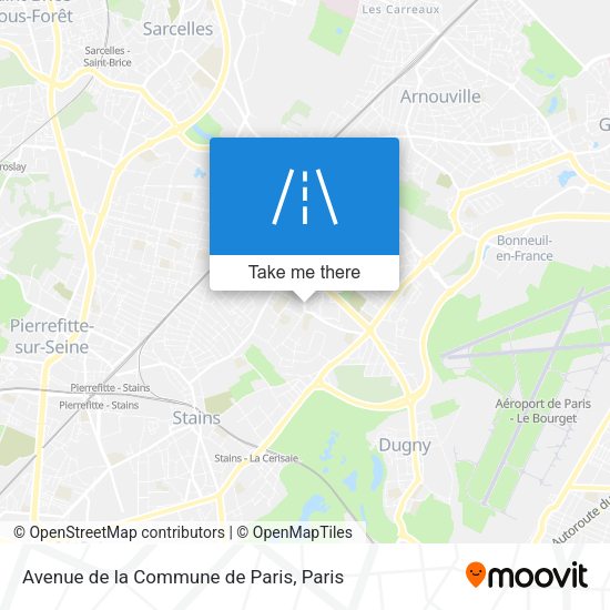 Avenue de la Commune de Paris map
