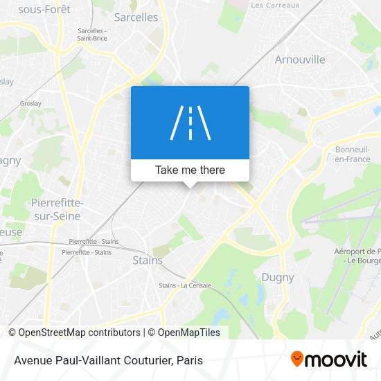 Avenue Paul-Vaillant Couturier map