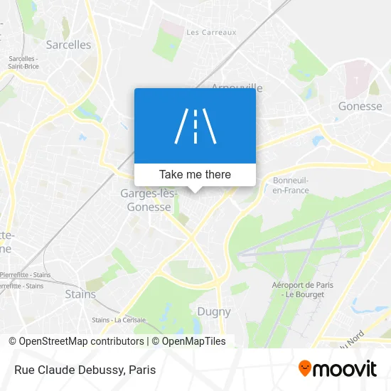 Rue Claude Debussy map