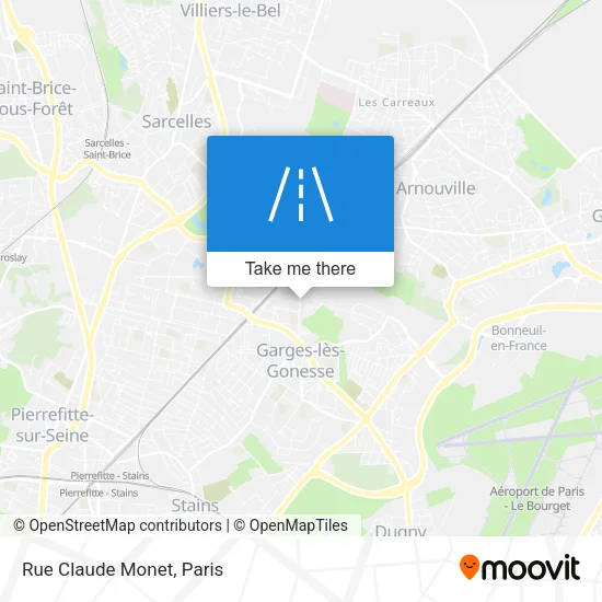 Rue Claude Monet map
