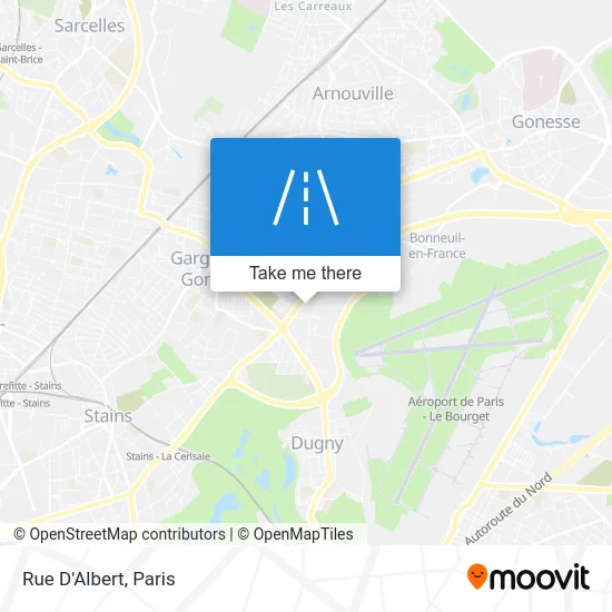 Rue D'Albert map