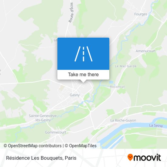 Résidence Les Bouquets map