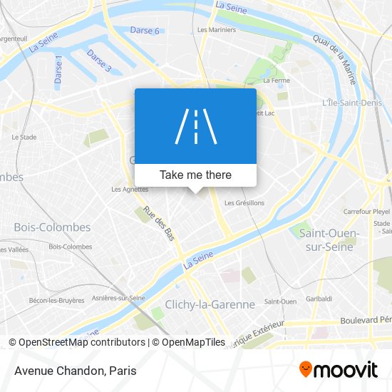 Avenue Chandon map