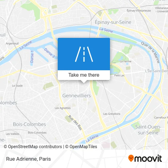 Rue Adrienne map
