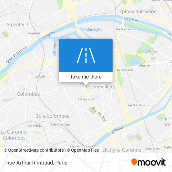 Rue Arthur Rimbaud map