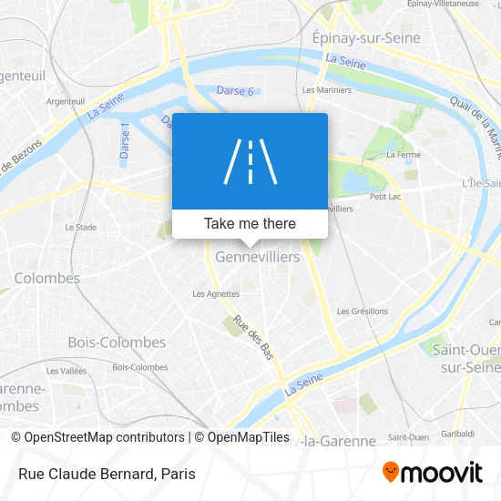 Rue Claude Bernard map