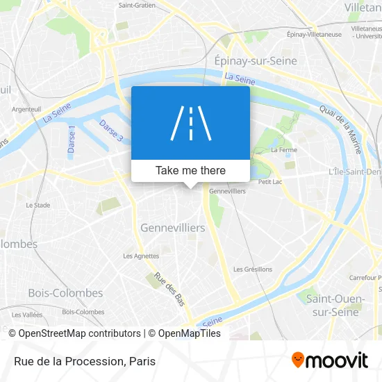 Rue de la Procession map