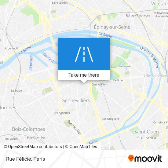 Rue Félicie map