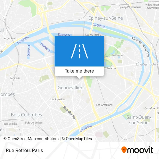 Rue Retrou map
