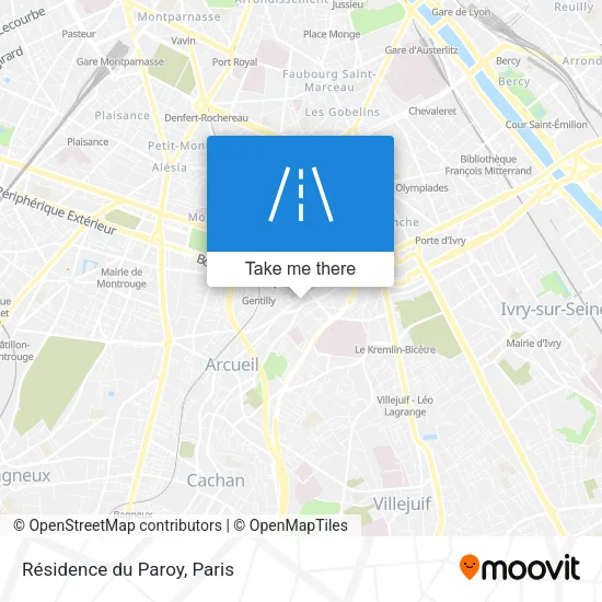 Résidence du Paroy map