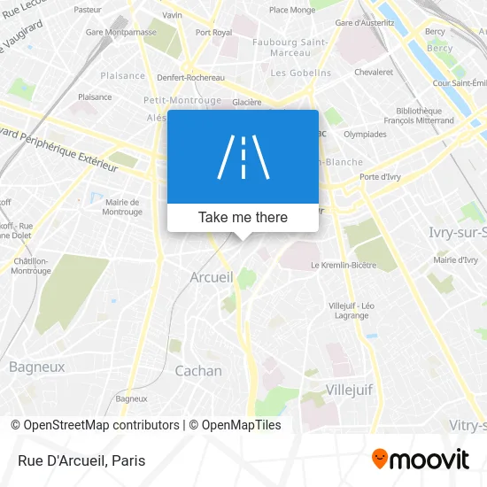 Rue D'Arcueil map